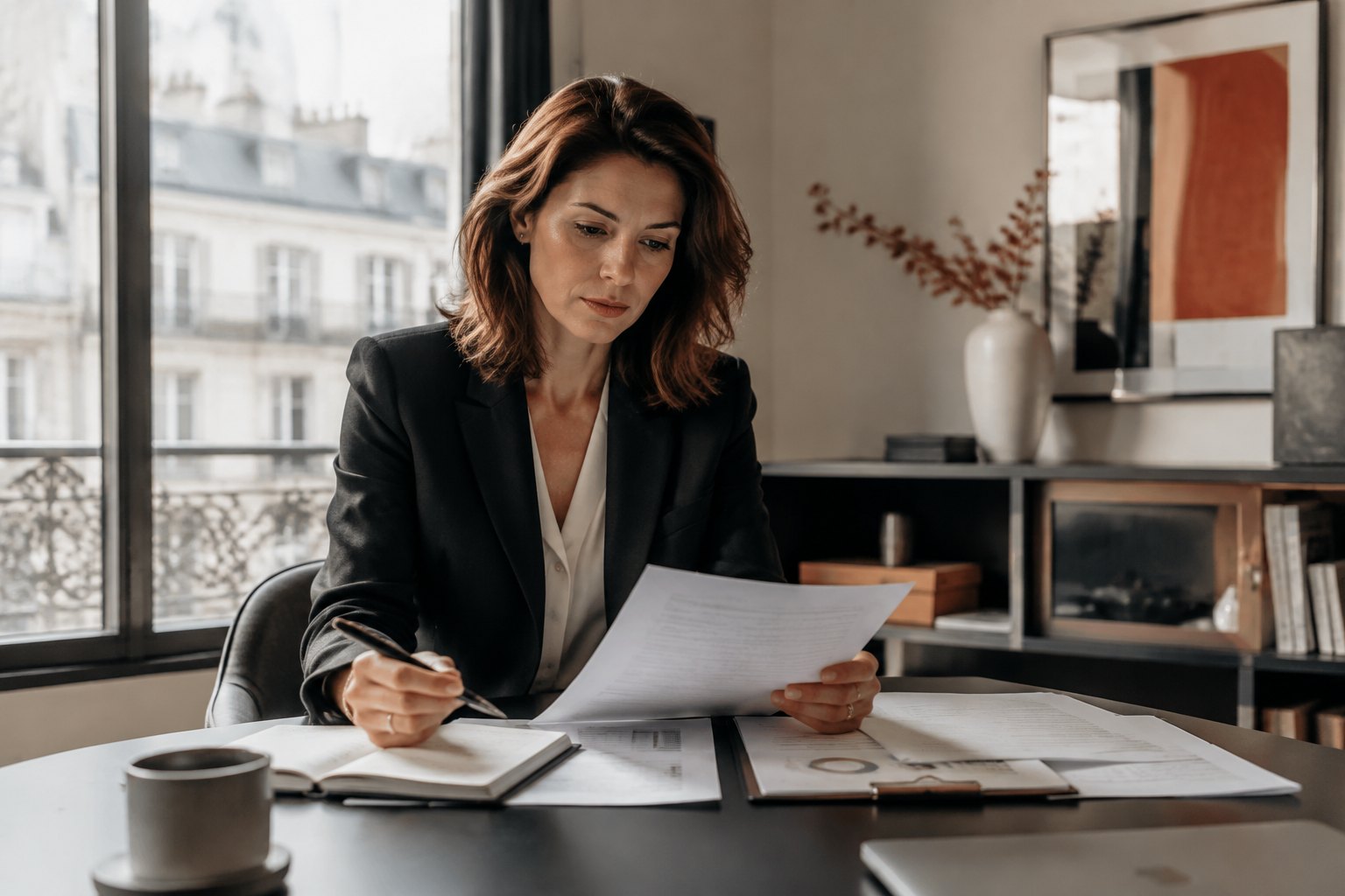Professionnelle préparant une demande d’augmentation au travail