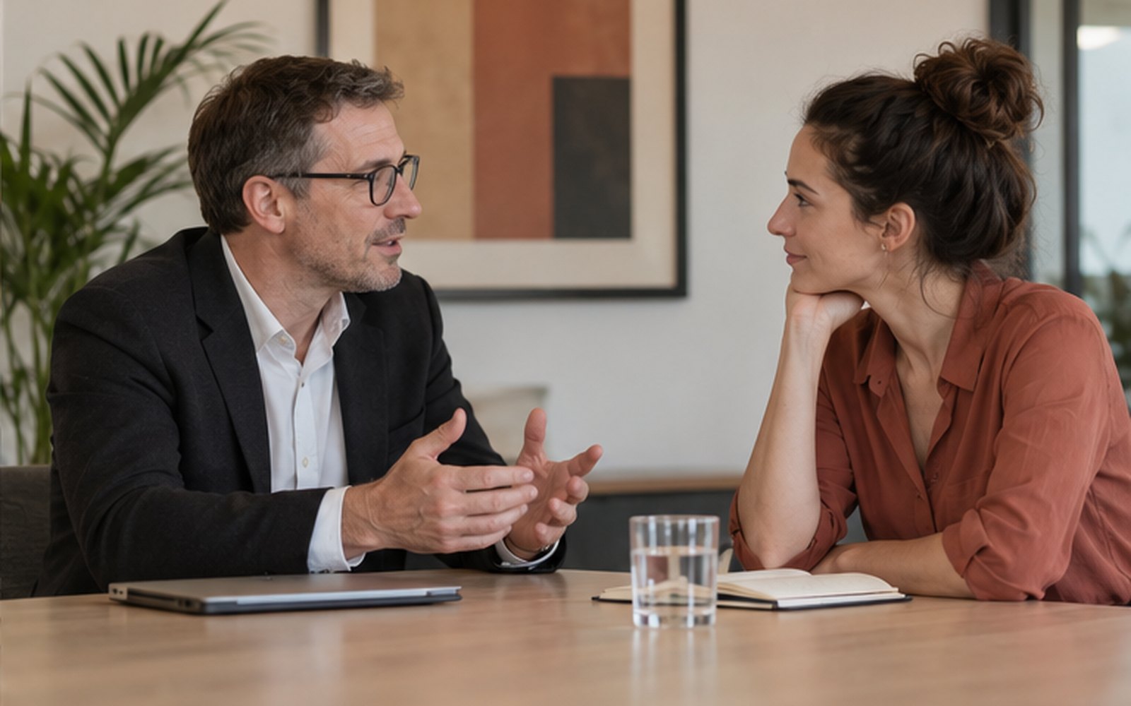 Entretien entre une collaboratrice et son manager autour d'une évolution