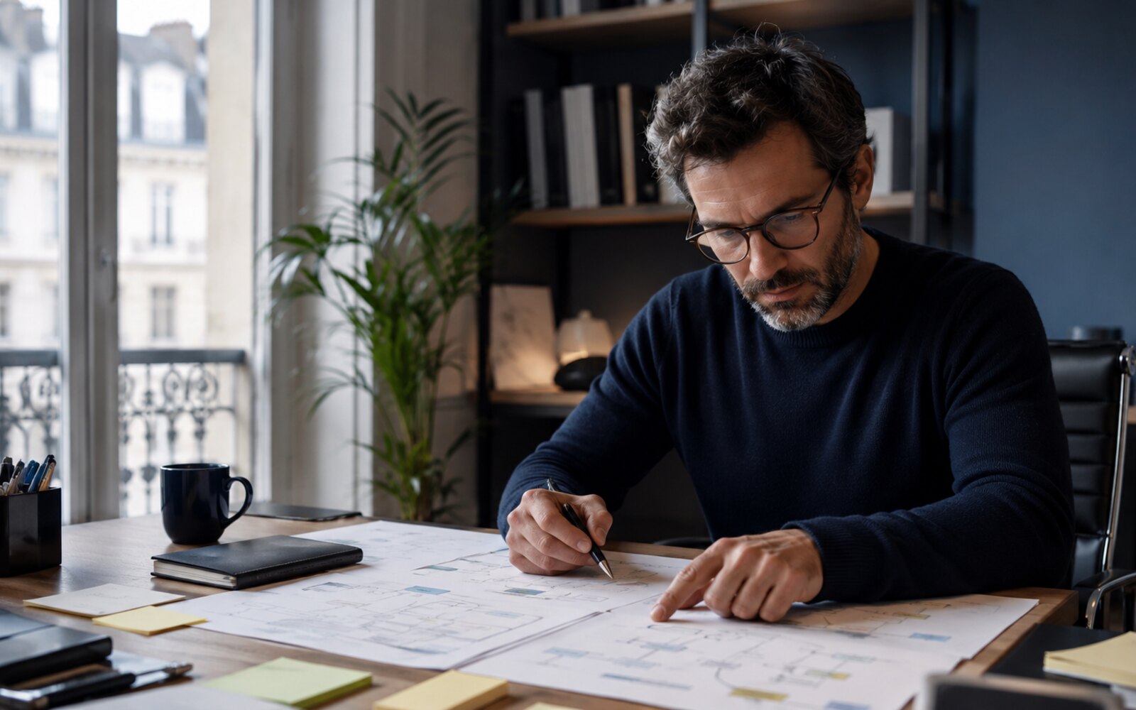 Professionnel préparant une proposition d’amélioration au travail